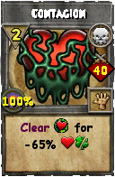 Wizard101 Death spell card: Contagion, Spell ID 2691