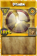 Wizard101 Sun spell card: Disarm, Spell ID 2598