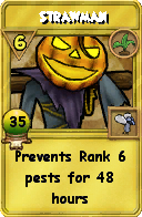 Wizard101 Gardening spell card: Strawman, Spell ID 2437