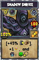 Wizard101 Shadow spell card: Shadow Shrike, Spell ID 2840
