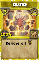 Wizard101 Myth spell card: Shatter, Spell ID 2299