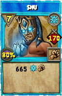 Wizard101 Ice spell card: Shu, Spell ID 2330