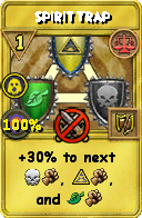 Wizard101 Balance spell card: Spirit Trap, Spell ID 2555