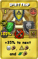 Wizard101 Balance spell card: Spirit Trap, Spell ID 2537