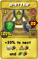 Wizard101 Balance spell card: Spirit Trap, Spell ID 2513