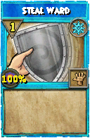 Wizard101 Ice spell card: Steal Ward, Spell ID 2859