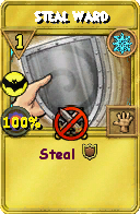Wizard101 Ice spell card: Steal Ward, Spell ID 2363