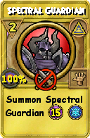 Wizard101 Myth spell card: Spectral Guardian, Spell ID 2144