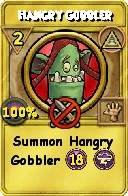 Wizard101 Myth spell card: Hangry Gobbler, Spell ID 2049