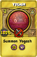 Wizard101 Myth spell card: Yogash, Spell ID 2252
