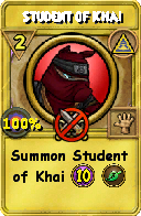 Wizard101 Myth spell card: Student of Khai, Spell ID 2267