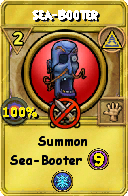 Wizard101 Myth spell card: Sea-Booter, Spell ID 2543