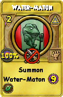 Wizard101 Myth spell card: Water-Maton, Spell ID 2366