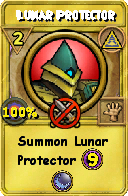 Wizard101 Myth spell card: Lunar Protector, Spell ID 2197