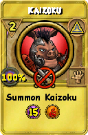 Wizard101 Myth spell card: Kaizoku, Spell ID 2931