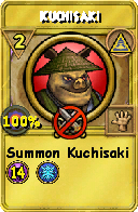 Wizard101 Myth spell card: Kuchisaki, Spell ID 2809