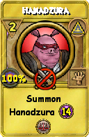 Wizard101 Myth spell card: Hanadzura, Spell ID 2262