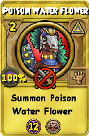Wizard101 Myth spell card: Poison Water Flower, Spell ID 2519