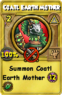 Wizard101 Myth spell card: Coatl Earth Mother, Spell ID 2756
