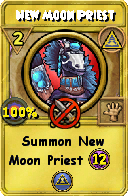 Wizard101 Myth spell card: New Moon Priest, Spell ID 2679
