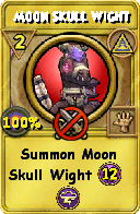 Wizard101 Myth spell card: Moon Skull Wight, Spell ID 2264