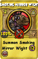 Wizard101 Myth spell card: Smoking Mirror Wight, Spell ID 2761