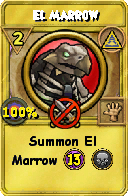 Wizard101 Myth spell card: El Marrow, Spell ID 2664