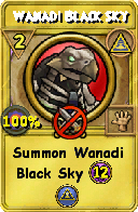 Wizard101 Myth spell card: Wanadi Black Sky, Spell ID 2871