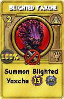 Wizard101 Myth spell card: Blighted Yaxche, Spell ID 2512