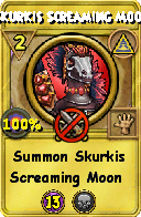 Wizard101 Myth spell card: Skurkis Screaming Moon, Spell ID 2588