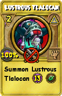 Wizard101 Myth spell card: Lustrous Tlalocan, Spell ID 2681