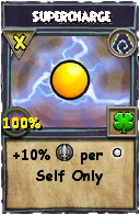 Wizard101 Shadow spell card: Supercharge, Spell ID 2220
