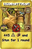 Wizard101 Myth spell card: Legendary Treant, Spell ID 2538