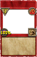 Wizard101 Fire spell card: Tutorial Mob Damage 05, Spell ID 2854