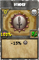 Wizard101 Death spell card: Hinder, Spell ID 2831