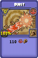 Wizard101 Balance spell card: Burst, Spell ID 2984