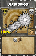 Wizard101 Death spell card: Death School, Spell ID 2837