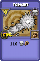 Wizard101 Death spell card: Torment, Spell ID 2496