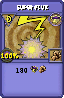 Wizard101 Storm spell card: Super Flux, Spell ID 2464