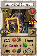 Wizard101 Balance spell card: Wheel of Fortune, Spell ID 2639