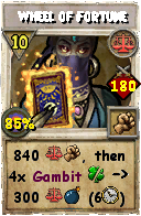 Wizard101 Balance spell card: Wheel of Fortune, Spell ID 2638