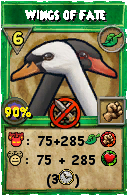 Wizard101 Life spell card: Wings of Fate, Spell ID 2148