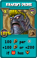 Wizard101 Storm spell card: Kraken's Decree, Spell ID 3012