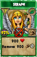 Wizard101 Life spell card: Seraph, Spell ID 3055