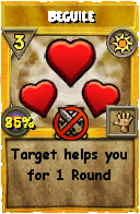 Wizard101 Sun spell card: Beguile, Spell ID 3292