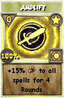Wizard101 Star spell card: Amplify, Spell ID 3299