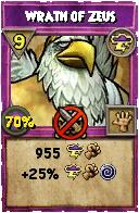 Wizard101 Storm spell card: Wrath of Zeus, Spell ID 3748
