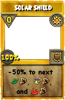 Wizard101 Sun spell card: Solar Shield, Spell ID 3754