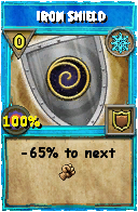 Wizard101 Ice spell card: Iron Shield, Spell ID 3755