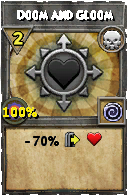 Wizard101 Death spell card: Doom and Gloom, Spell ID 3769